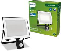 Philips Lois Zewnętrzna Lampa Floodlight z Czujnikiem, 50 W, 3000 K, Czarna