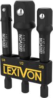 Zestaw adapterów nasadek udarowych LEXIVON, 3"przedłużacz z uchwytem LEXIVON LX-101