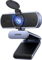 UGREEN Webcam 2K, kamera internetowa z mikrofonem, kamera internetowa do komputera, pole widzenia 80°, kamera internetowa z osłoną prywatności, stała ostrość, automatyczna korekcja światła