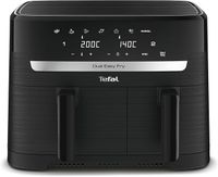 Tefal EY901N Dual Easy Fry, Frytkownica Beztłuszczowa, Czarna Matowa, 8,3 L, Dwie Szuflady