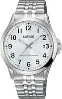 Lorus Klasyczny zegarek męski ze stali nierdzewnej z metalowym paskiem