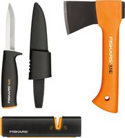 Fiskars X-series Zestaw do ogniska X5, Noże, Ostrzałka