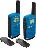 Motorola T42 BLUE - Zestaw Krótkofalówek, Niebieski/Czarny, Do 4 km, 2 Sztuki