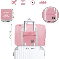 2 szt składana wodoszczelna torba na walizkę- tylko różowa