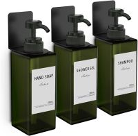 Anhow 3 szt Dozownik do Mydła na Ścianę