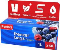 Paclan Worek do zamrażania1 l 40 sztuk 18x28 cm