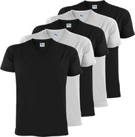 Koszulki męskie ALPIDEX T-shirt  5 Sztuk Dekolt V rozmiary S M L XL XXL 3XL 4XL 5XL