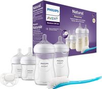 Philips Avent zestaw 4 butelek Natural z Responsywnym smoczkiem (model SCD838/11)