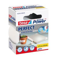 Tesa extra Power Perfect tkaninowa taśma klejąca biała 2,75 m x 38 mm