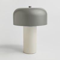 Metalowa lampa stołowa typu "grzybek" simatina