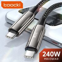 Kabel Toocki 240W USB-C - USB-C 3.1 - 48V 5A - 1 metr