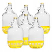 6X GĄSIOR 5l BALON DAMA BUTELKA WINO + ZAKRĘTKA
