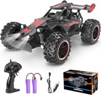 Samochód sterowany zdalnie, RC Auto 2,4 GHz, 1:18 20 km/h RC Buggy, samochód zabawowy offroad z światłem, naładowany 2WD RC Car dla dzieci ab 6 lat