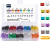 URAQT Zestaw Bezpieczników Samochodowych,120 Szt Mini Bezpieczniki