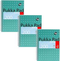 Pukka Pad, Metaliczny notatnik Jotta Book A5, 3-pak