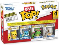 Funko Bitty Pop! Pokemon - Pikachu - 4 opakowania tajemnicy miniguryny z niespodzianki - kolekcjonerska półka 2,2 cm w zestawie