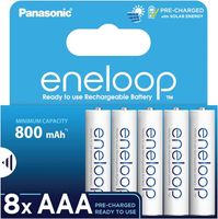 Panasonic eneloop | Ready-to-Use Ni-MH akumulatory, AAA/Micro, 8 sztuk w zestawie