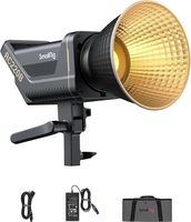 SMALLRIG RC 220B 220W Bi-Color LED Video Light 2700K-6500K 84500 Lux@3,3 stopy (1M) Ciągłe oświetlenie CRI 95+ TLCI 96+ z mocowaniem Bowens, ręcznym i zdalnym sterowaniem - 3621