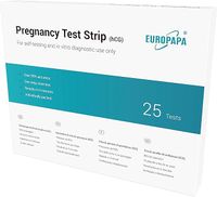 EUROPAPA Healthcare bardzo czuły test ciążowy, wczesny test ciążowy (25 szt.)