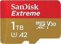 SanDisk 1 TB Extreme karta pamięci microSDXC + adapter SD + RescuePRO Deluxe, transfer do 190 MB/s, z wydajnością aplikacji A2, UHS-I, klasa szybkości C10, U3, V30