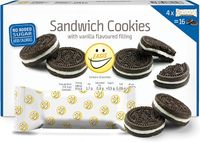 EASIS Ciasteczka kakaowe z kremowym wypełnieniem, opakowanie 4 x 4 szt.