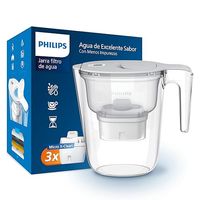 Dzbanek filtrujący PHILIPS AWP2933WHT6/31 biały oraz 3 Wymienne Wkłady Filtrujące Micro X-Clean z elektronicznym timerem
