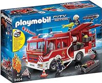 PLAYMOBIL City Action 9464 Pojazd ratowniczy straży pożarnej, z armatką wodną, ze światłem i dźwiękiem, od 4 lat