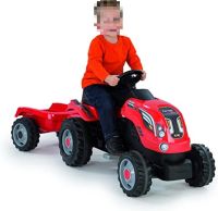 Smoby 7600710108 Traktor Xl Czerwony Z Przyczepką