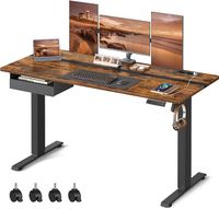 VASAGLE Biurko z elektryczną regulacją wysokości, blat 140 x 60 x (72-120) cm