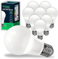 10x żarówka LED E27 Edison - A60-8,5 W (odpowiednik 60 W) - 806 lumenów - 6500 K świeża biel - błąd cenowy