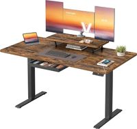 VASAGLE Biurko z elektryczną regulacją wysokości, 140 x 70 cm