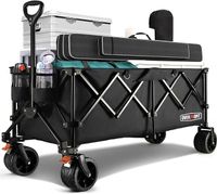 Overmont Bardzo duży składany wózek festiwalowy 300 l