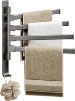 Chromowany obrotowy wieszak na ręczniki