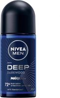 4 x NIVEA MEN Deep Dezodorant w kulce, Black Carbon, Dark Wood, 50 ml