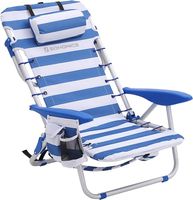 SONGMICS Krzesło plażowe z poduszką GCB62BU