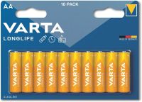 VARTA Longlife AA Mignon LR06 baterie alkaliczne (10 sztuk)