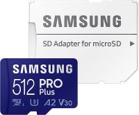 Samsung 512GB PRO Plus MicroSDXC 120MB/s +Adapter