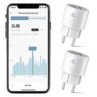 Inteligentne gniazdko Wi-Fi z pomiarem prądu, 2 szt