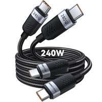 Rocoren Kabel USB C na USB C 240W [2M, 2 Sztuki]