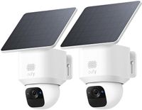 SoloCam E30 eufy: zasilanie słoneczne, obrót 360°, śledzenie AI, klarowność 2K, bezprzewodowa kamera zewnętrzna, eufy Security, kompatybilna z HomeBase S380, brak opłat miesięcznych (2 pack)
