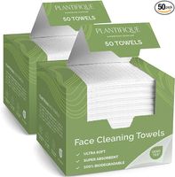 PLANTIFIQUE Ręczniki do Twarzy XL 25x30 cm – 100% Biodegradowalne 100 szt.