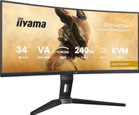 iiyama Monitor G-Master GCB3486WQSCP-B1 34" UltraWide QHD 240Hz HDR400 FreeSync Premium Curvo USB-C