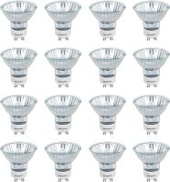 Vicloon Żarówki halogenowe GU10 35W, zestaw 16 żarówek halogenowych GU10 50W 220-240V ściemnialna 2800K ciepła biel