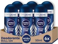 NIVEA Protect & Care dezodorant dla mężczyzn, 6 sztuk (6 x 50 ml)