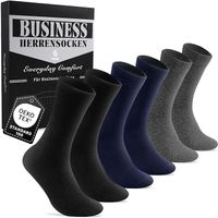 Skarpety Męskie Zestaw 6 Par Eleganckich Skarpet z Pudełkiem Prezentowym rozmiar 35-38