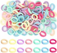 100 sztuk mini gumki do włosów - miks kolorów