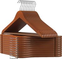 SONGMICS Drewniane wieszaki na ubrania 20 sztuk