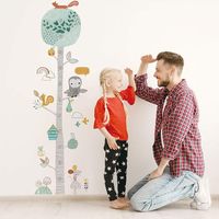 Naklejki ścienne do pomiaru wzrostu dziecka DRZEWO
