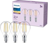 Żarówka LED PHILIPS LED Classic 40W P45 E14 WW CL ND RFSRT4 - 3 sztuki - błąd cenowy