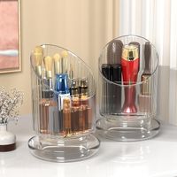 Obrotowy Organizer Kosmetyczny 360 ° na Biżuterię Perfumy Kosmetyczne, Schowek na Makijaż z 7 Regulowanymi Warstwami Duża Pojemność na Komodę, Toaletkę, Sypialnię i łazienkę, przezroczysty